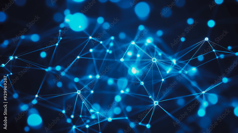 Abstract business connection of lines from nodes It is connected to endless nodes and represents the innovation of communication in the network. Abstract business connection of lines from nodes It is connected to endless nodes and represents the innovation of communication in the network.