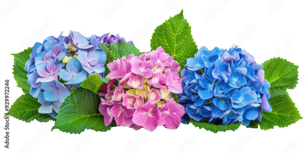Obraz premium Vibrant Hydrangea Flower Cluster
