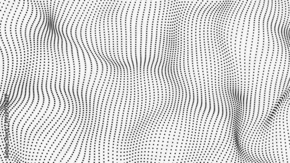 connection mesh black animation particle network Background with dotted texture.Abstract digital wave of particles. Futuristic point wave. Technology and white background. connection mesh black animation particle network Background with dotted texture.Abstract digital wave of particles. Futuristic point wave. Technology and white background.