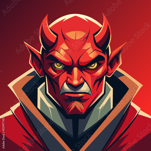 cartoon vector character devil demon
