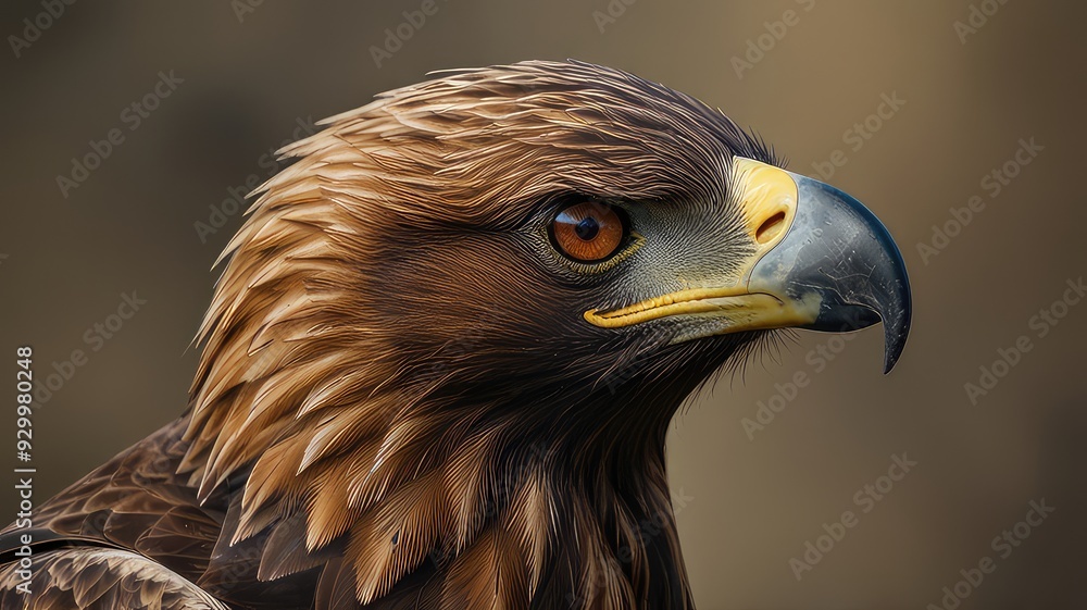 Golden eagle flying isolated on a white background Golden eagle flying isolated on a white background