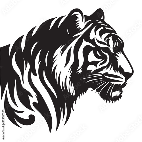 Wallpaper Mural head of Tiger Torontodigital.ca