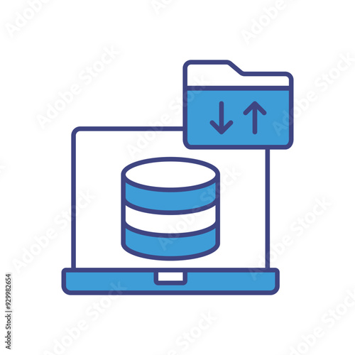 Data Governance icon vector stock illustration