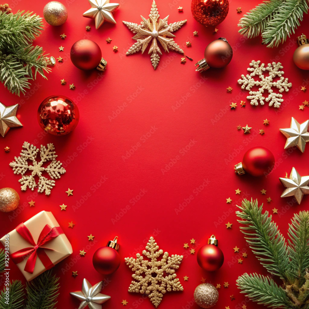 christmas background with balls and fir branches christmas background with balls and fir branches