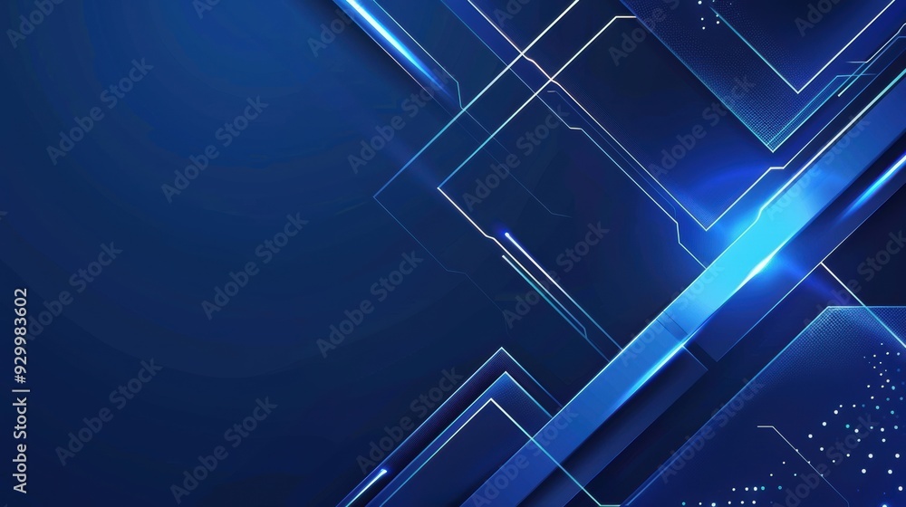 sleek, abstract blue technology background with geometric lines and glowing elements, ideal for modern tech themes and digital presentations sleek, abstract blue technology background with geometric lines and glowing elements, ideal for modern tech themes and digital presentations