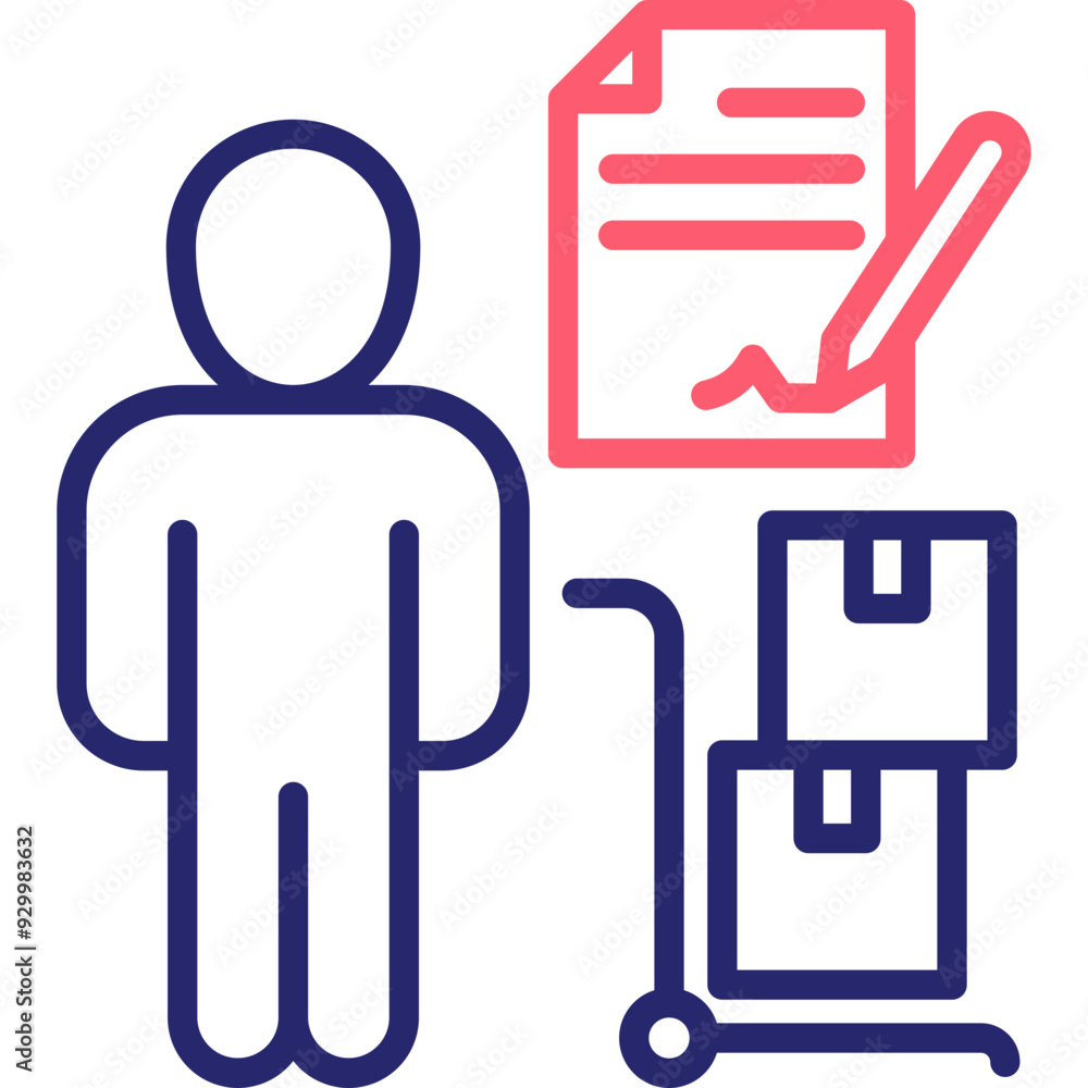 Supplier Contract Icon Supplier Contract Icon