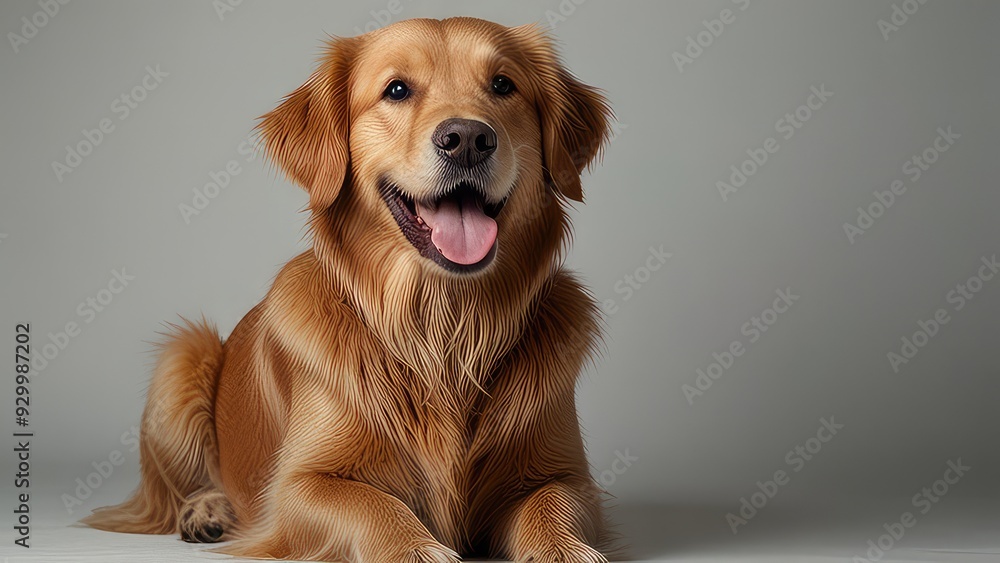 happy golden retrievers portrait happy golden retrievers portrait