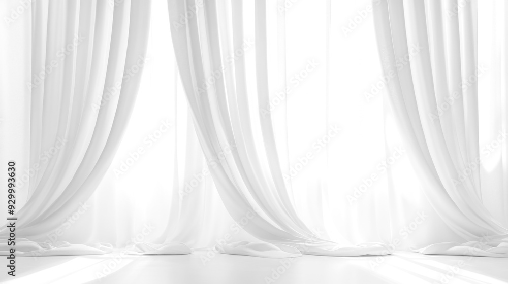 Soft white curtains background for graphic design or wallpaper. Soft white curtains background for graphic design or wallpaper.