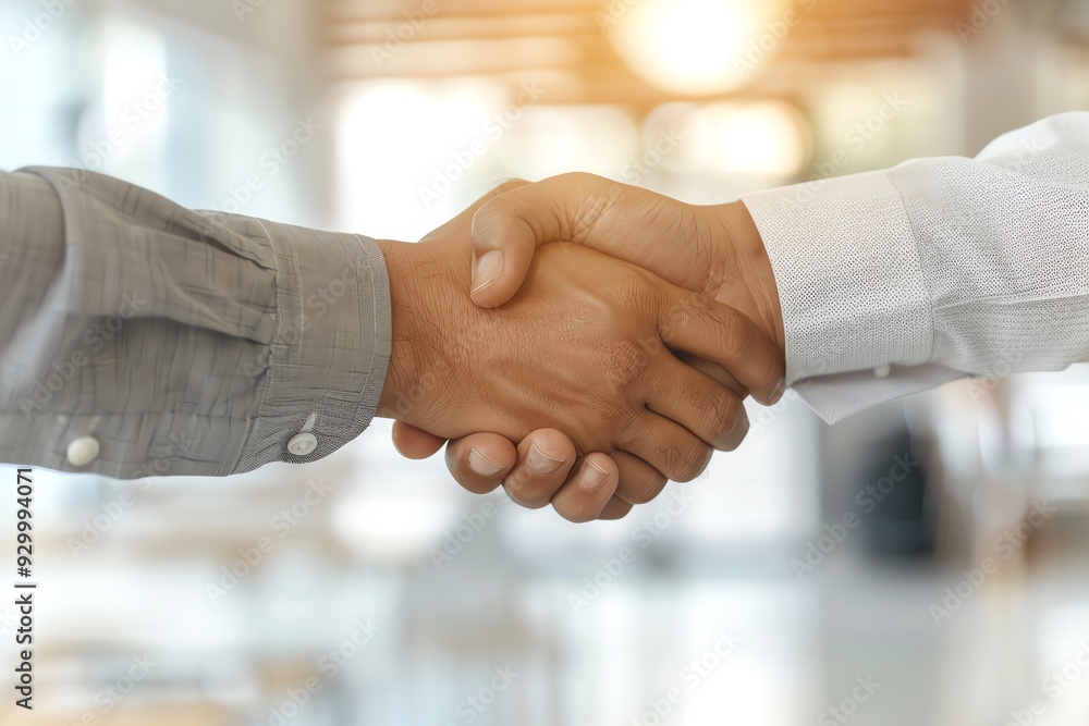 Job Interview An interviewer and candidate shaking hands in a professional setting Job Interview An interviewer and candidate shaking hands in a professional setting