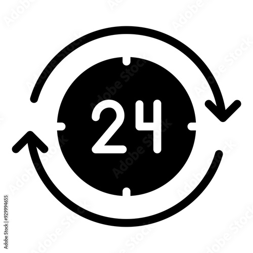 24 hours icon