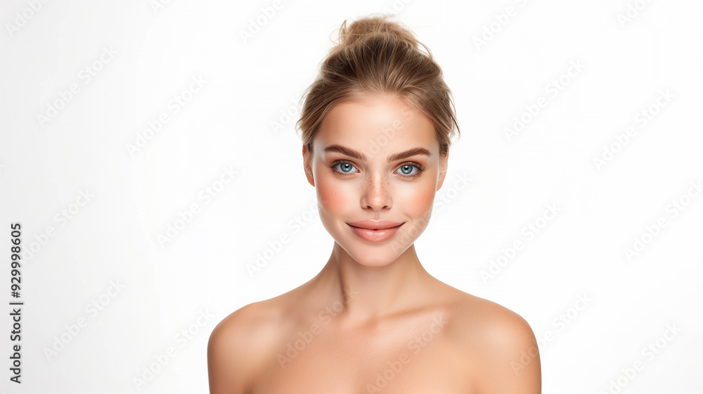 A beautiful young Scandinavian woman with an infectious smile, exuding confidence and grace. Her fresh, glowing skin is complemented by her soft, natural makeup, highlighting her features. A beautiful young Scandinavian woman with an infectious smile, exuding confidence and grace. Her fresh, glowing skin is complemented by her soft, natural makeup, highlighting her features.