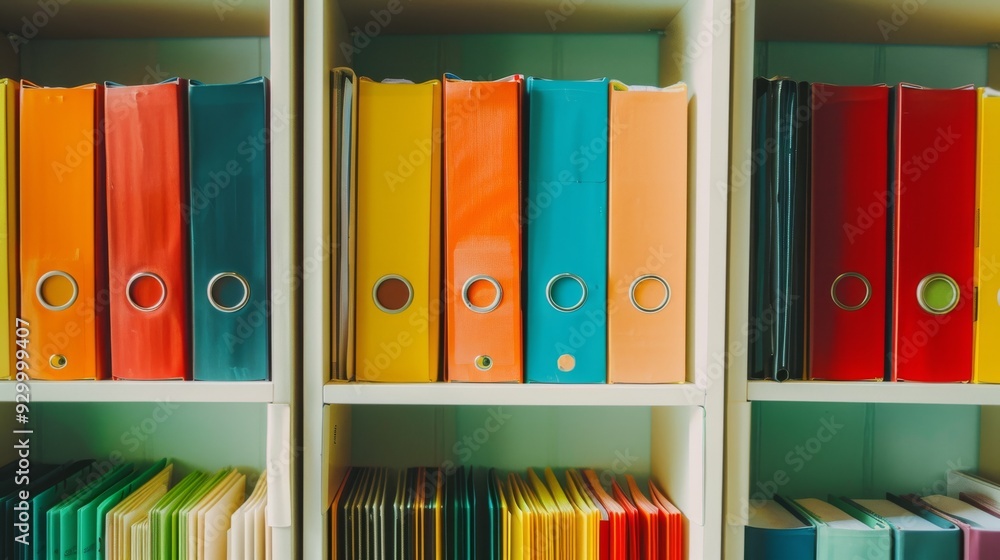 Fototapeta premium A tropical paper art scene depicting two colorful parrots perched on a branch, surrounded by various green leaves and an orange flower.
