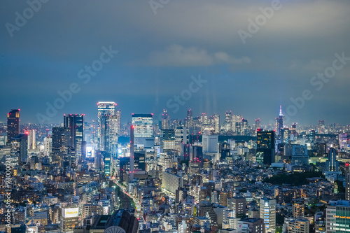 日本の首都東京の夜景