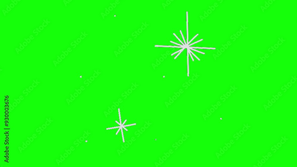 animated twinkling stars with green screen background animated twinkling stars with green screen background