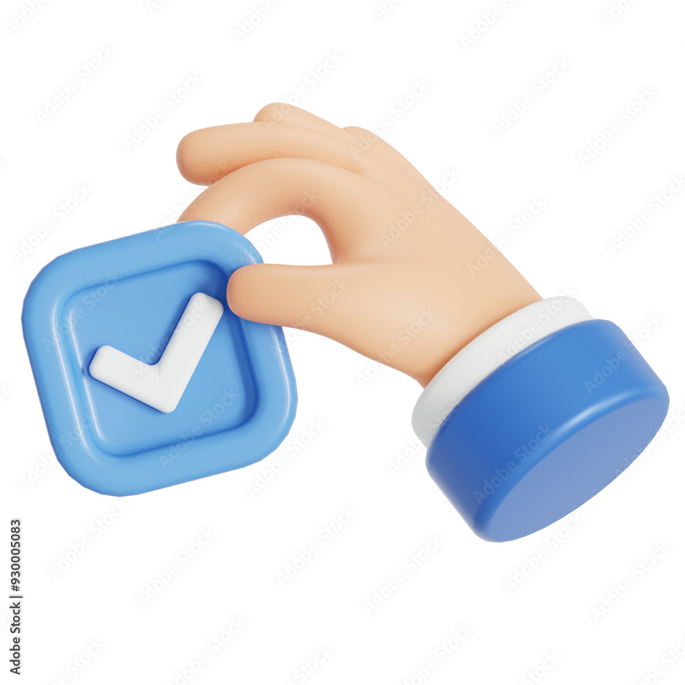 Task done 3D icons Task done 3D icons
