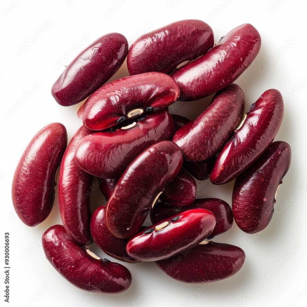 Red kidney beans. Isolated on white background. Red kidney beans. Isolated on white background.