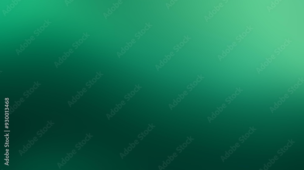 Fototapeta premium Emerald Green Color Gradient Background with Rich Shading and Deep, Forest-Inspired Tones