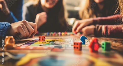 A beautiful couple enjoying time together playing a board game