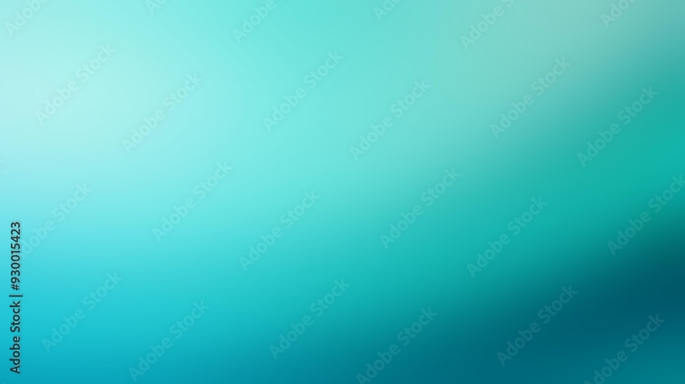Obraz premium Aqua Color Gradient Background with Gentle Blending and Calming, Oceanic Shades