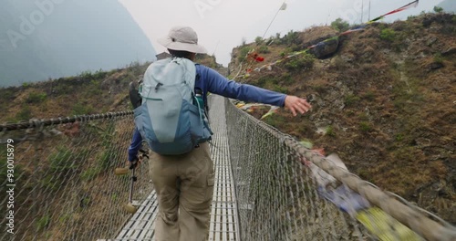 prayer flag nepal bridge