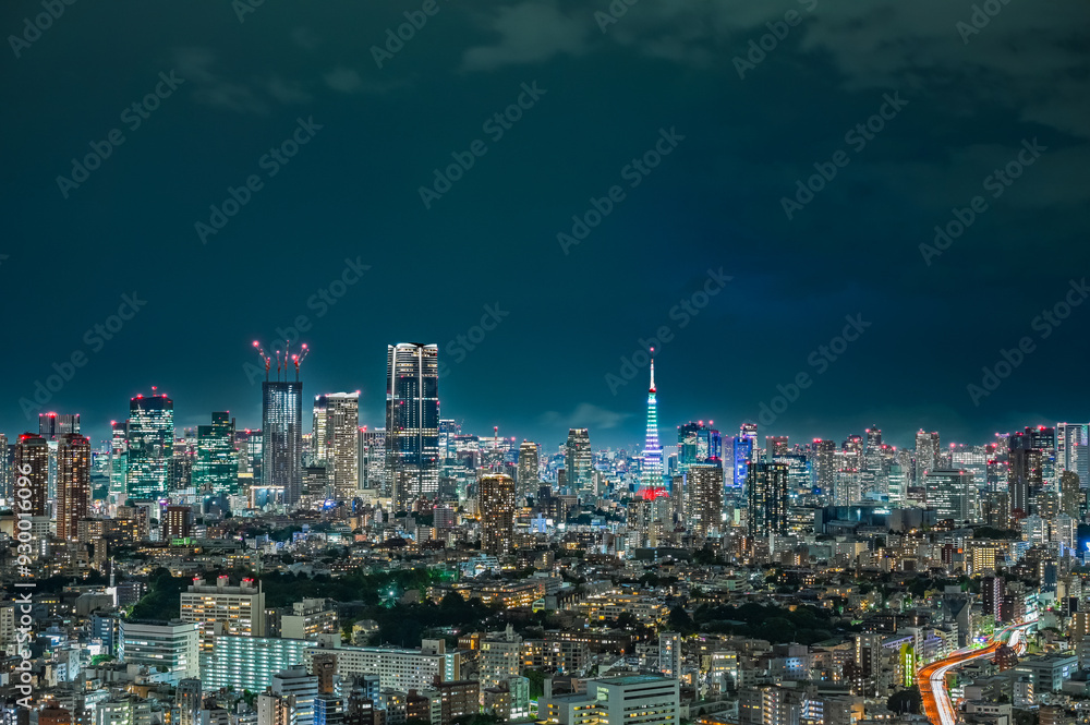 日本の首都東京の夜景 日本の首都東京の夜景