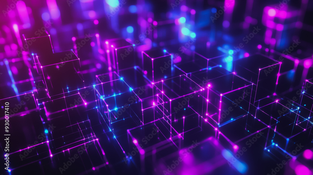 Abstract business connection of lines from nodes It is connected to endless nodes and represents the innovation of communication in the network. Abstract business connection of lines from nodes It is connected to endless nodes and represents the innovation of communication in the network.
