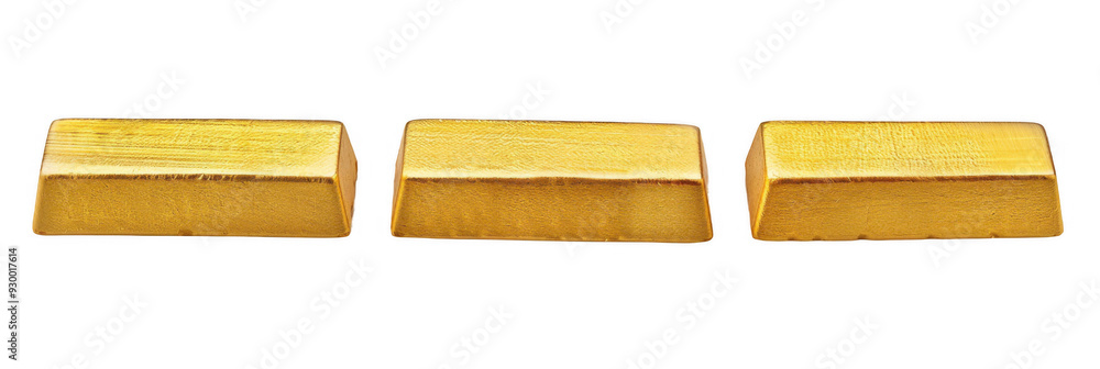 Gold Bars in Different Positions Gold Bars in Different Positions