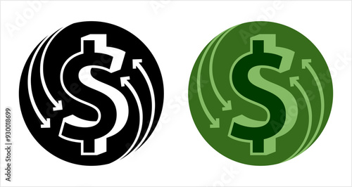 Money Back Dollar Icon M_2408002