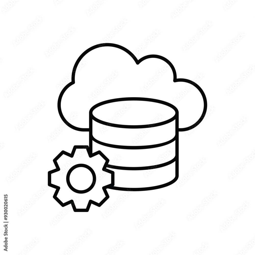 Database icon vector stock illustration Database icon vector stock illustration