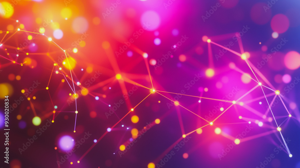 Abstract business connection of lines from nodes It is connected to endless nodes and represents the innovation of communication in the network. Abstract business connection of lines from nodes It is connected to endless nodes and represents the innovation of communication in the network.