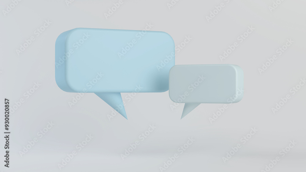 Dialogue speech bubbles on a white background Dialogue speech bubbles on a white background