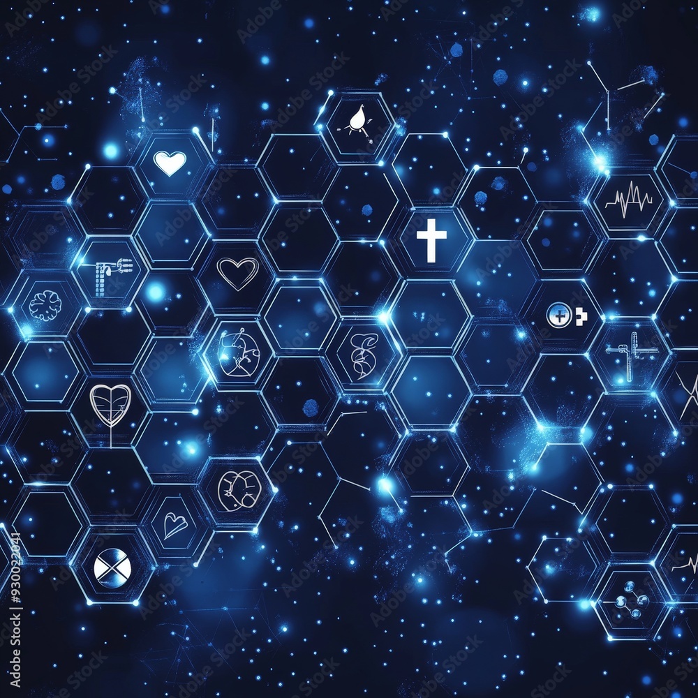 Dark Themed Healthcare Innovation Concept Design Dark Themed Healthcare Innovation Concept Design