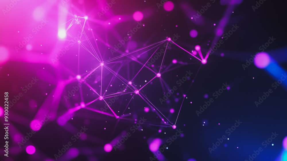 Abstract business connection of lines from nodes It is connected to endless nodes and represents the innovation of communication in the network. Abstract business connection of lines from nodes It is connected to endless nodes and represents the innovation of communication in the network.