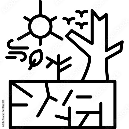 Desertification Icon