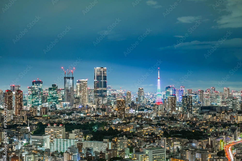 日本の首都東京の夜景 日本の首都東京の夜景