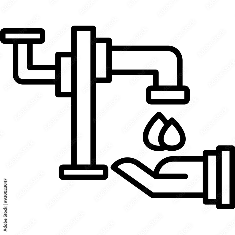 Water Crisis Solution Icon Water Crisis Solution Icon