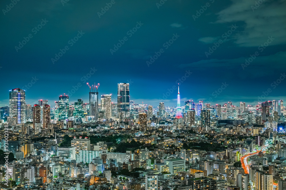 日本の首都東京の夜景 日本の首都東京の夜景