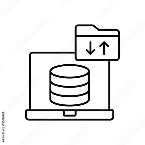 Data Governance icon vector stock illustration