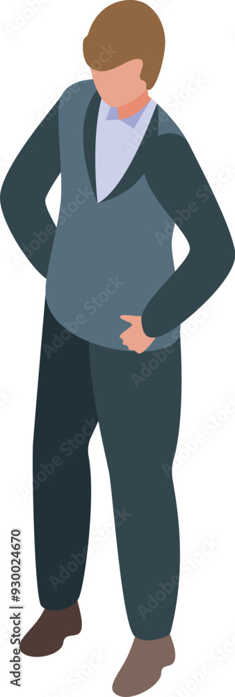 Young businessman is standing in a confident pose Young businessman is standing in a confident pose