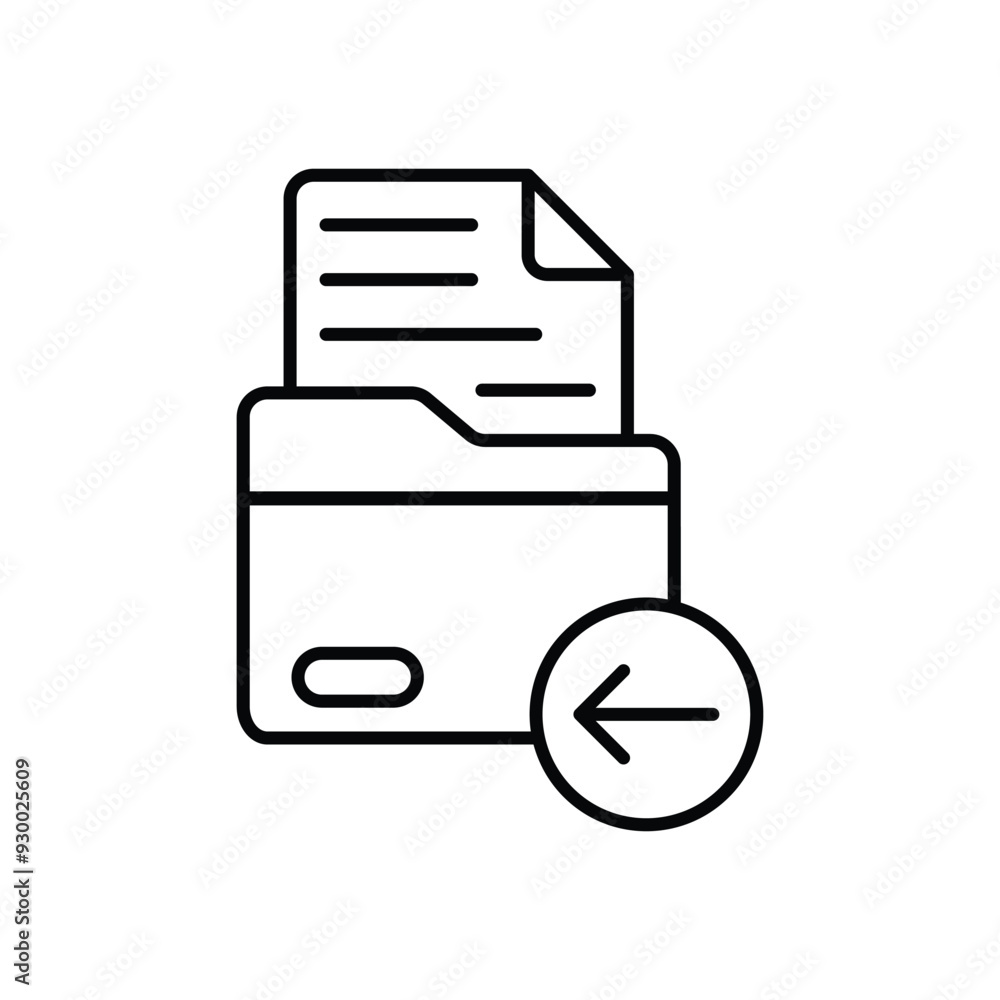 Data Import icon vector stock illustration Data Import icon vector stock illustration