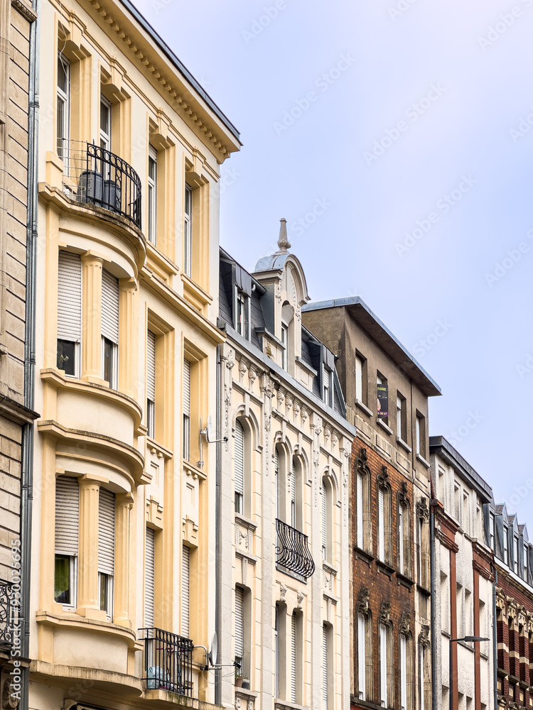 Antique building view in Esch-sur-Alzette, Luxembourg
