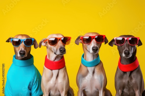 Sunglasses hound greyhound mammal.