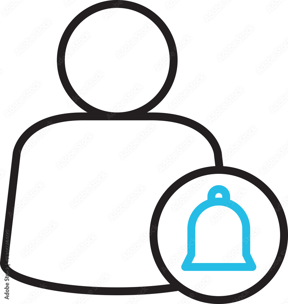 Fototapeta premium User and Bell Icon 