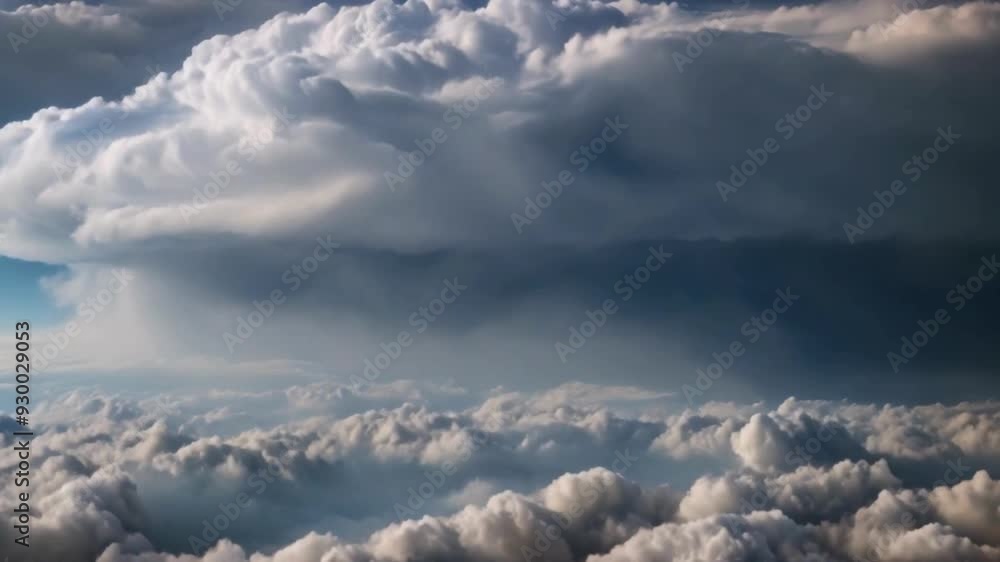 View of hurricane storm clouds as seen from space. Massive scale and swirling motion of the storm, providing a up overcast clouds,perspective on the power phenomena view of swarl storm. View of hurricane storm clouds as seen from space. Massive scale and swirling motion of the storm, providing a up overcast clouds,perspective on the power phenomena view of swarl storm.