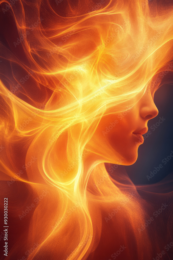 Flowing light waves in yellow and red, creating a dynamic abstract pattern that feels both fiery and fluid, Flowing light waves in yellow and red, creating a dynamic abstract pattern that feels both fiery and fluid,