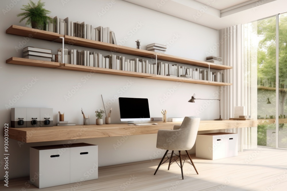 Modern office wood furniture bookshelf. Modern office wood furniture bookshelf.