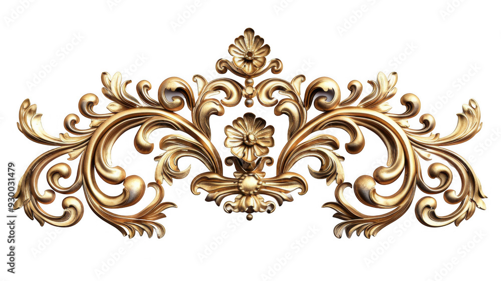 Intricate Golden Decorative Element Intricate Golden Decorative Element