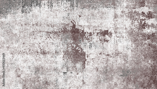 Wallpaper Mural Black and white scratched grunge isolated on background, old film effect. Distressed retro paper abstract stock illustration cracked texture overlays for space or text. Torontodigital.ca
