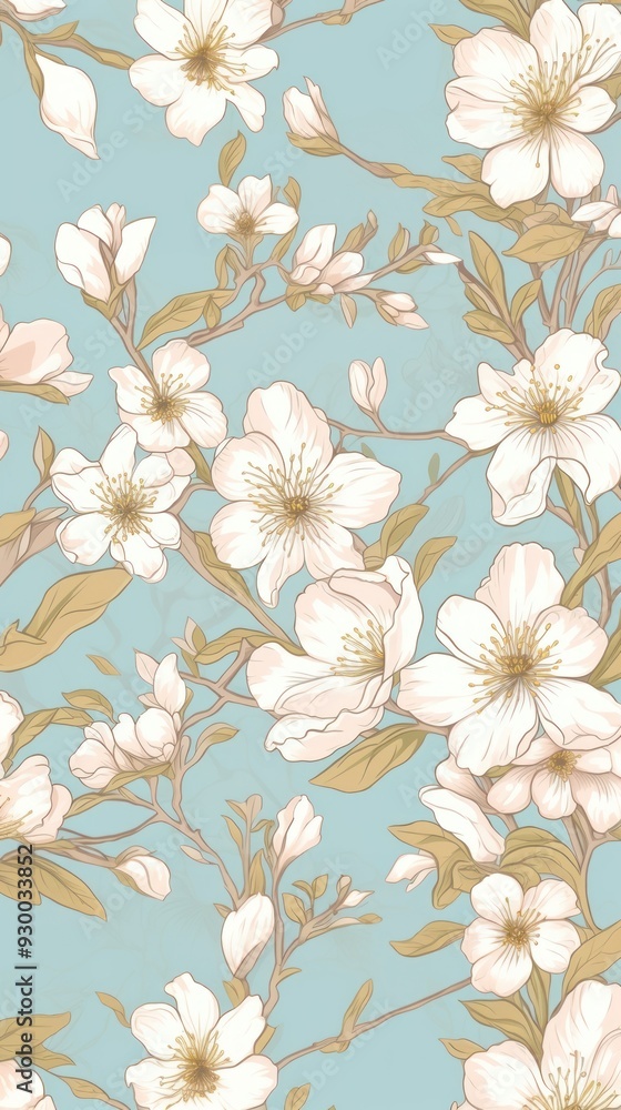Sakura wallpaper blossom pattern. Sakura wallpaper blossom pattern.