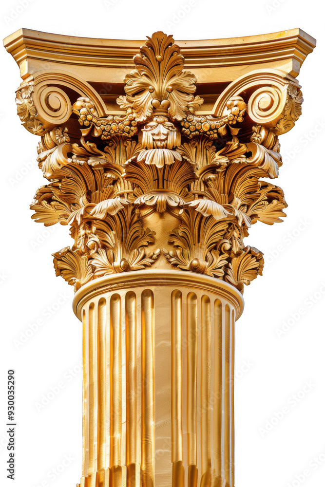 Obraz premium Golden Corinthian Column